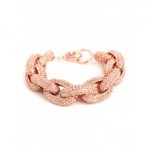 Bauble Bar Rose Pave Links Bracelet